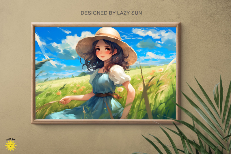 beautiful-anime-girl-in-the-field-arts