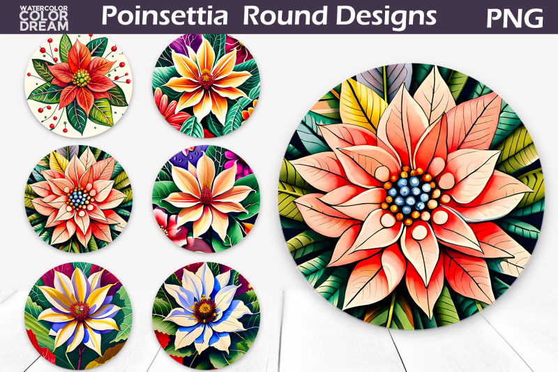 poinsettia-round-sign-png-flowers-round-sublimation-nbsp