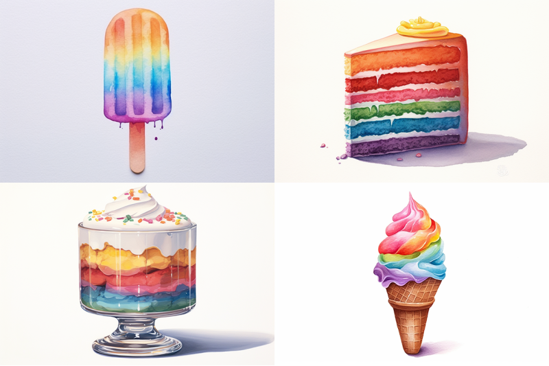 pride-desserts-watercolor-collection