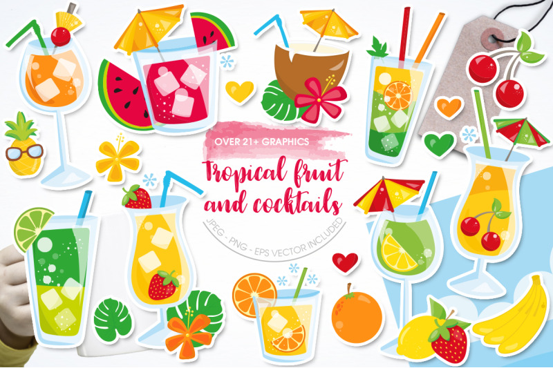 tropical-fruit-and-cocktails