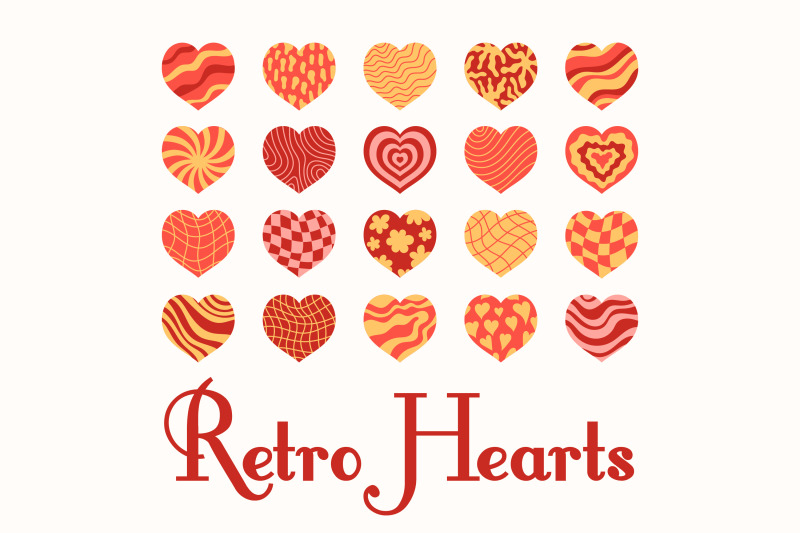 retro-hearts