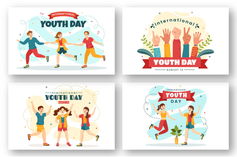 12-happy-international-youth-day-illustration