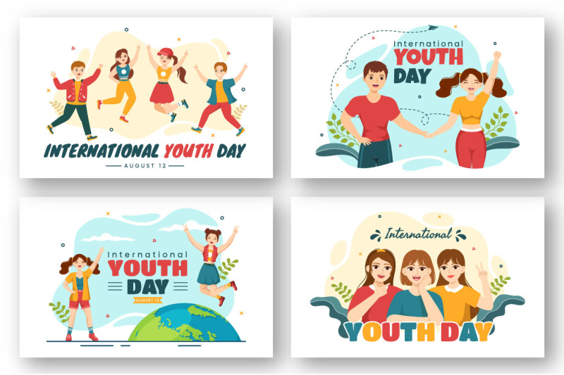 12-happy-international-youth-day-illustration