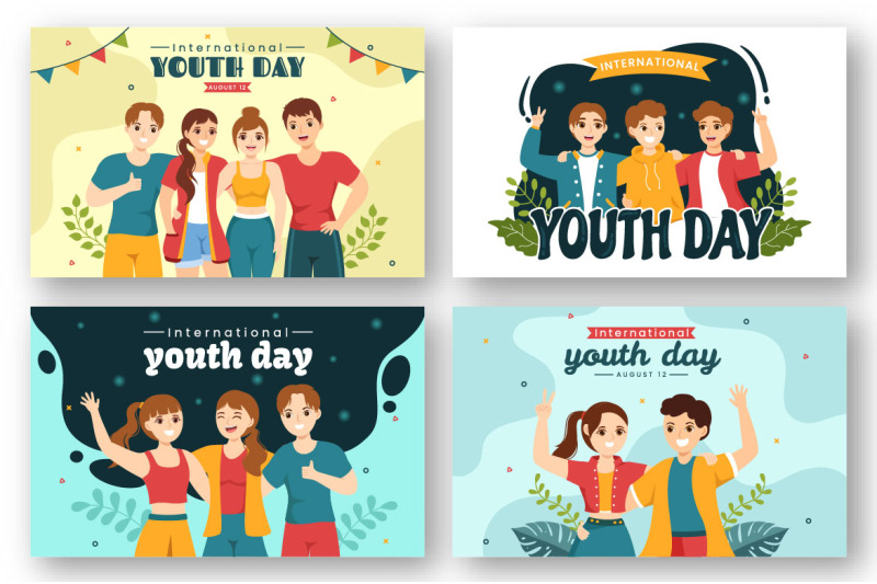 12-happy-international-youth-day-illustration