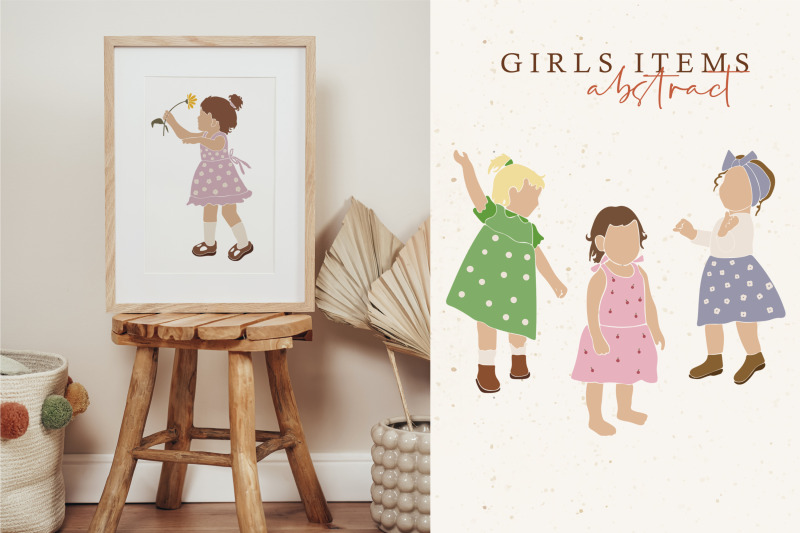 girls-silhouette-clipart-abstract-kids-silhouette