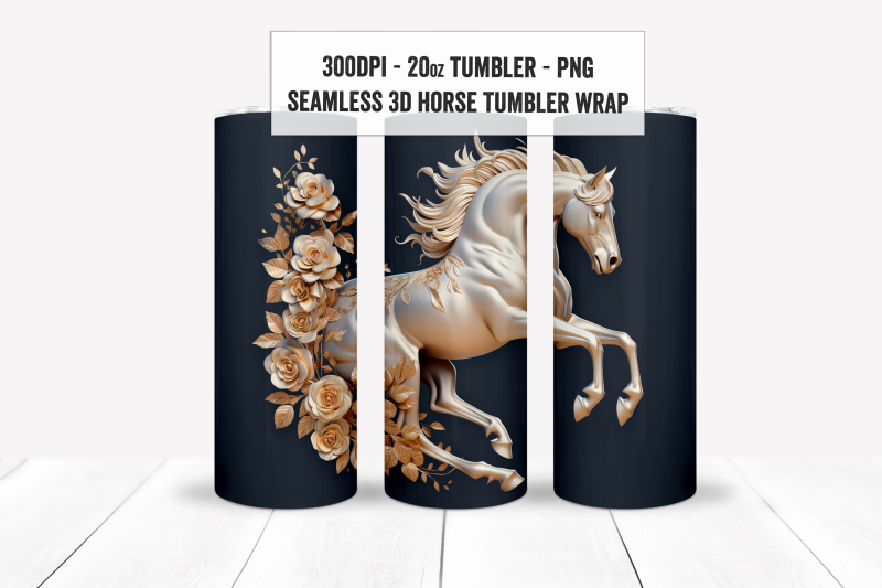 horse-tumblers-3d-horse-sublimations-3d-horse-seamless-tumblers-set