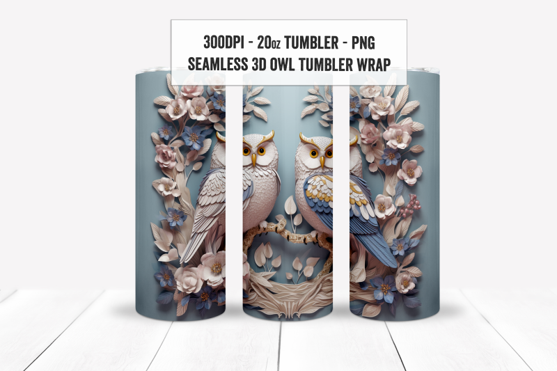 3d-owl-tumbler-wraps-3d-owl-tumblers-360-seamless-wraps