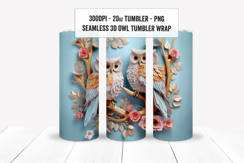3d-owl-tumbler-wraps-3d-owl-tumblers-360-seamless-wraps