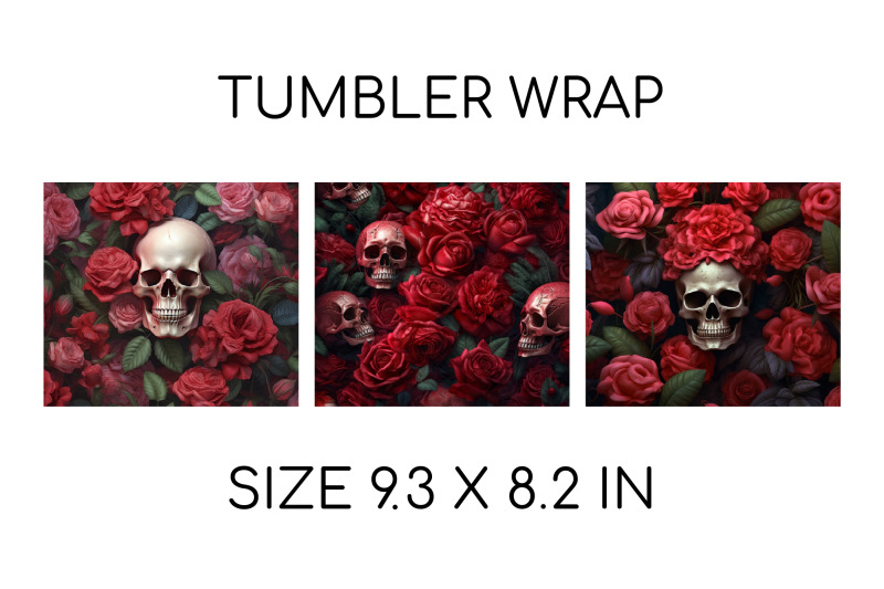 3d-tumbler-wrap-floral-skull-halloween-skull-tumbler-png