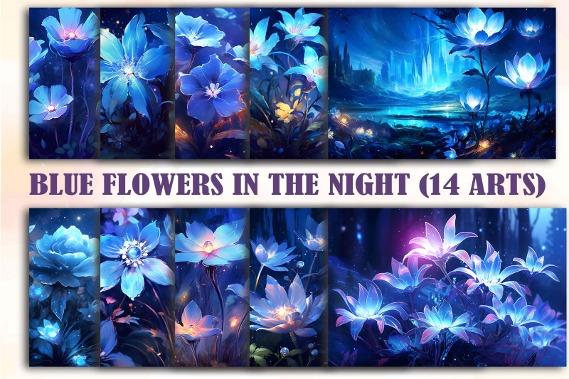blue-flowers-in-the-night-arts-bundle