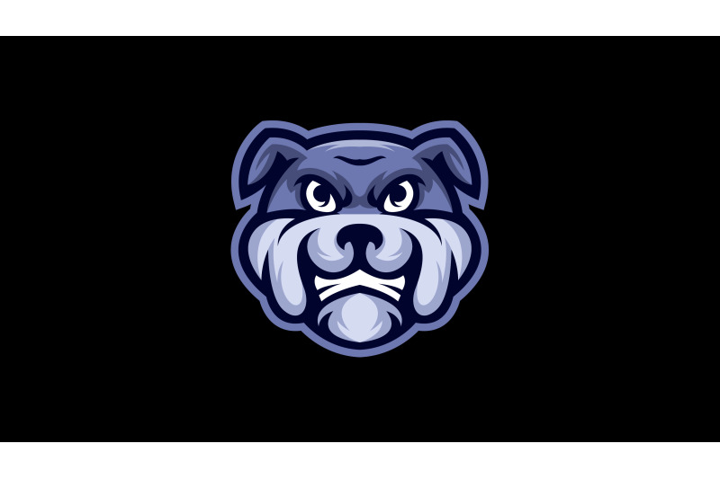 pitbull-or-bulldog-head-logo-template