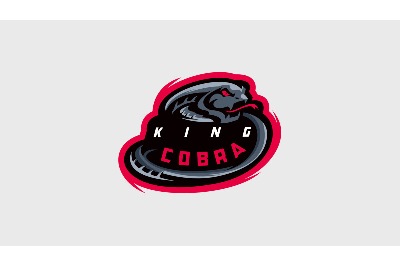 angry-black-king-cobra-logo-template