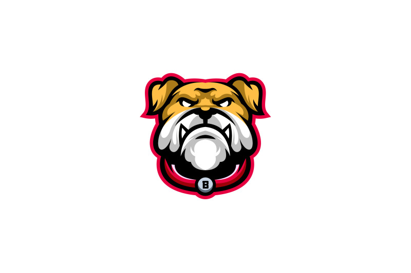 pitbull-or-bulldog-head-logo-template