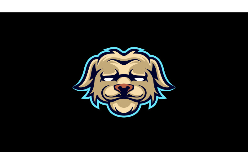 dog-head-face-logo-template