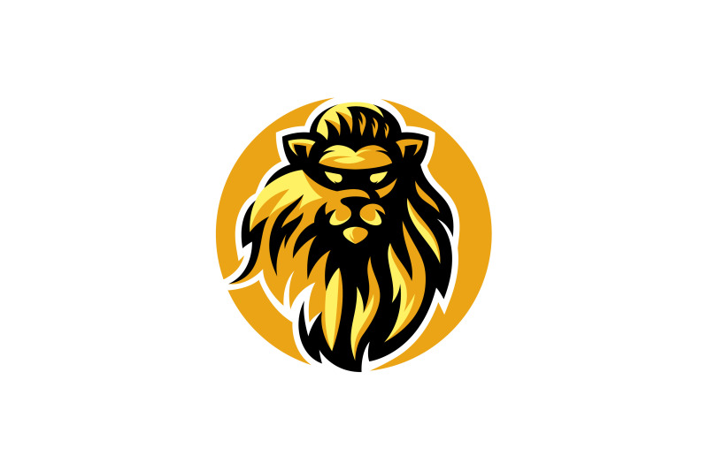 angry-lion-head-logo-template