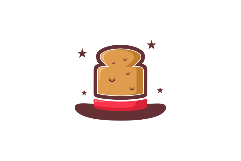 bread-in-magic-hat-shape-logo-template