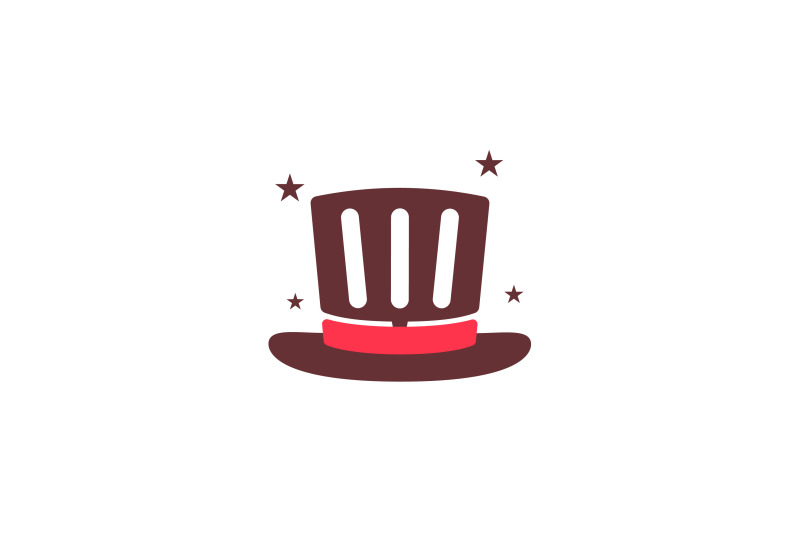 grill-in-hat-shape-vector-logo-template