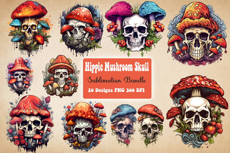 hippie-mushroom-skull-sublimation-bundle