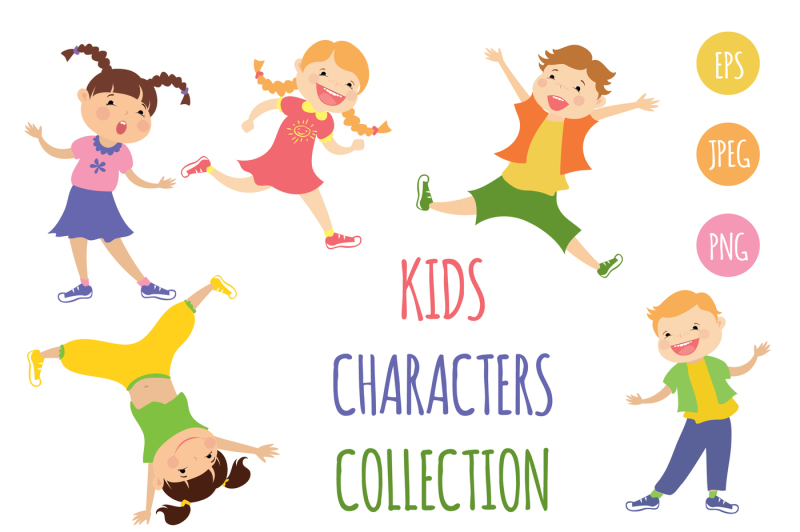 collection-cartoon-kids-characters