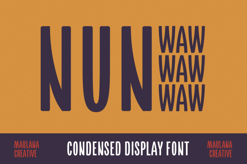 nun-waw-condensed-sans-font