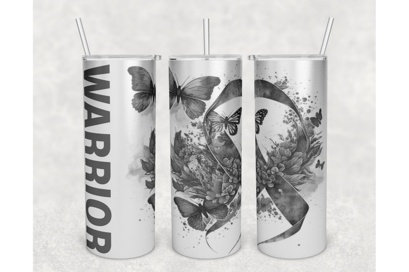 gray-awareness-ribbon-tumbler-wrap-20-oz-skinny-tumbler-sublimation