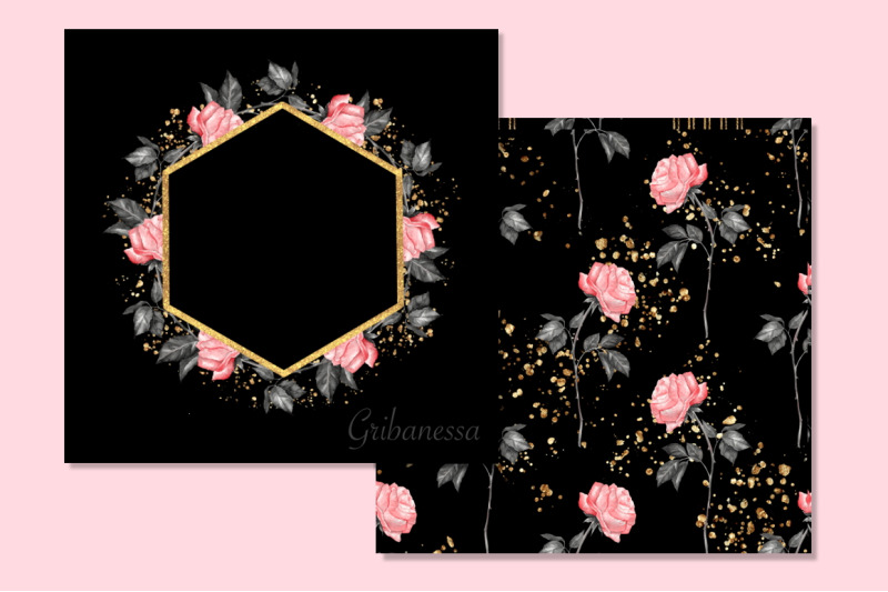 roses-on-black-seamless-patterns-frames-png