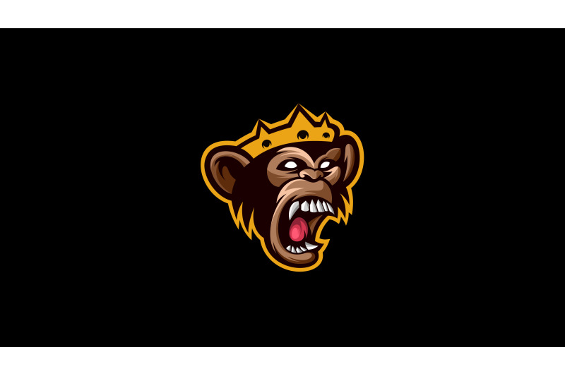 angry-monkey-king-head-logo-template