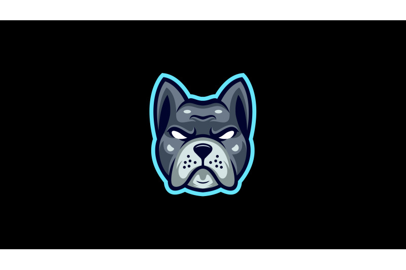 pitbull-or-bulldog-head-logo-template