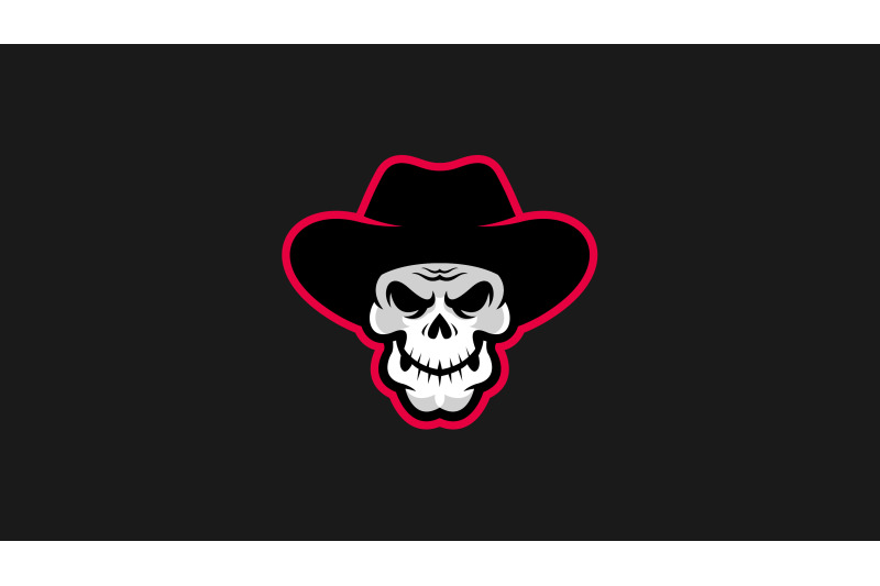 cowboy-skull-head-with-hat-logo-template