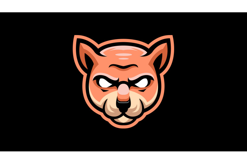 wild-cat-head-logo-template