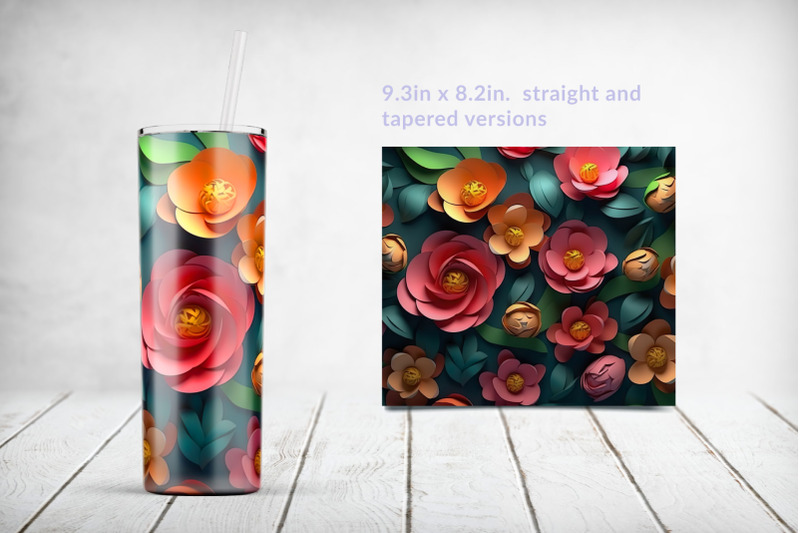 3d-paper-flowers-sublimation-tumbler-wrap-bundle