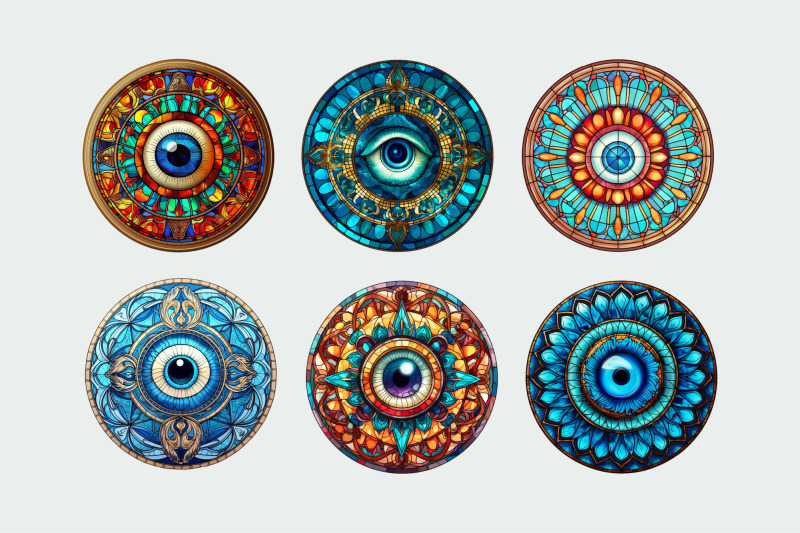 evil-eye-stained-glass-round-earring-sublimation-bundle