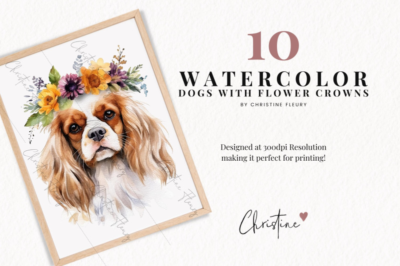 watercolor-dog-breeds-with-flower-crowns-part-2