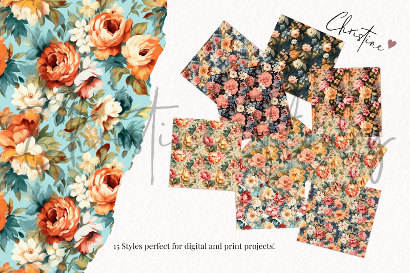 seamless-vintage-floral-patterns