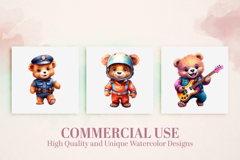 watercolor-teddy-bear-career-clipart-15-job-teddy-bears-v2