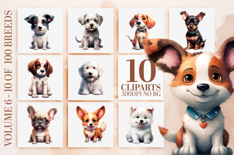 adorable-watercolor-dog-clipart-bundle-10-unique-puppy-png