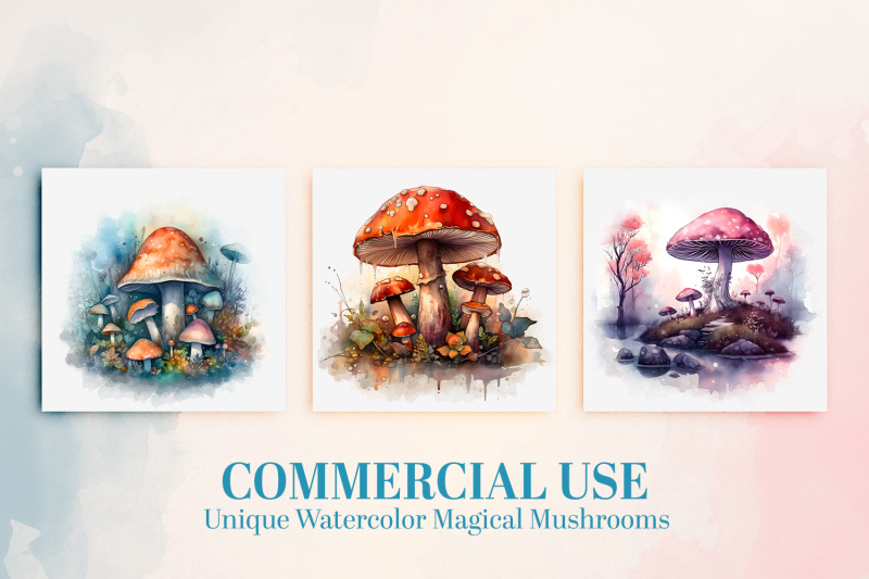 watercolor-magic-mushrooms-clipart-mystical-mushroom-pngs