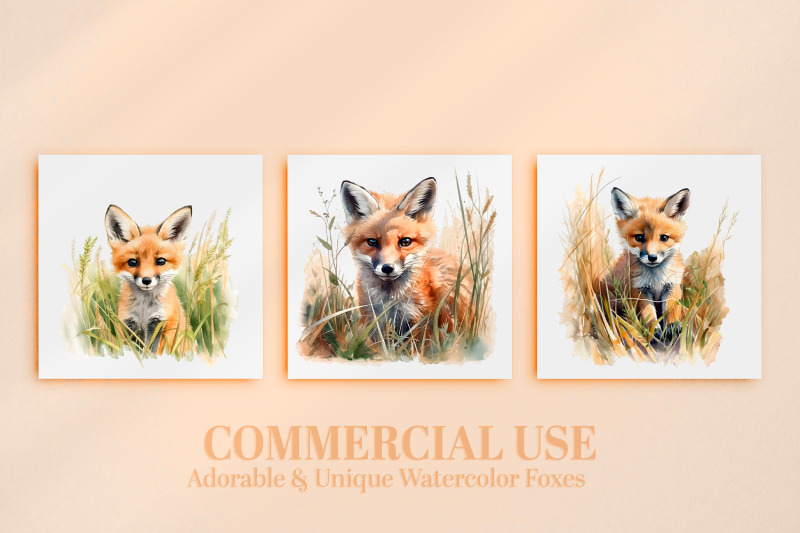 watercolor-fox-nursery-bundle-15-digital-clip-art