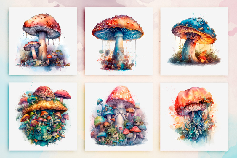 mystical-mushroom-clipart-bundle-30-unique-magical-shrooms