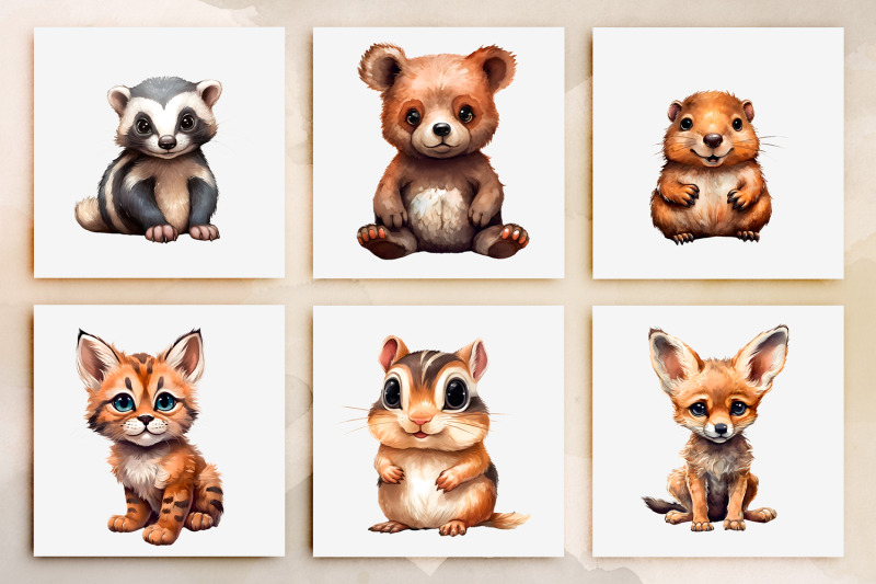 woodland-animals-clipart-bundle-19-forest-animals-pngs