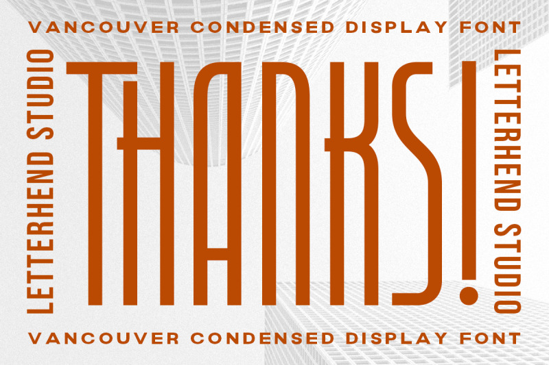vancouver-condensed-display-font