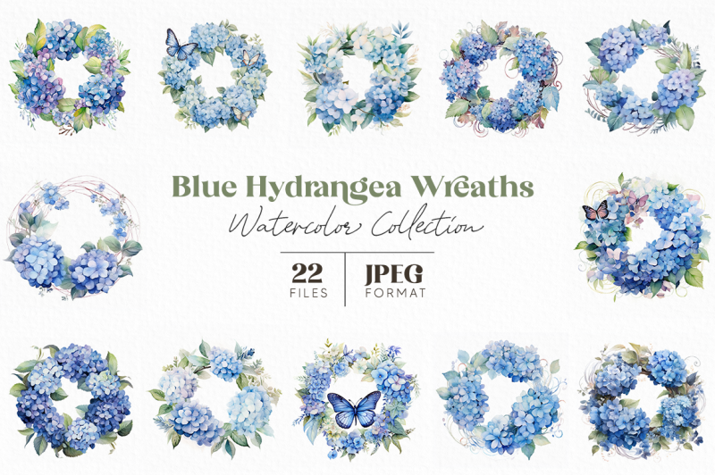 blue-hydrangea-wreaths-watercolor-collection