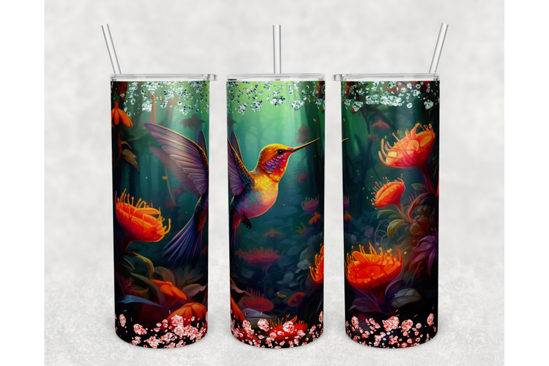 hummingbird-tumbler-wrap-20-oz-skinny-tumbler-sublimation-design-png