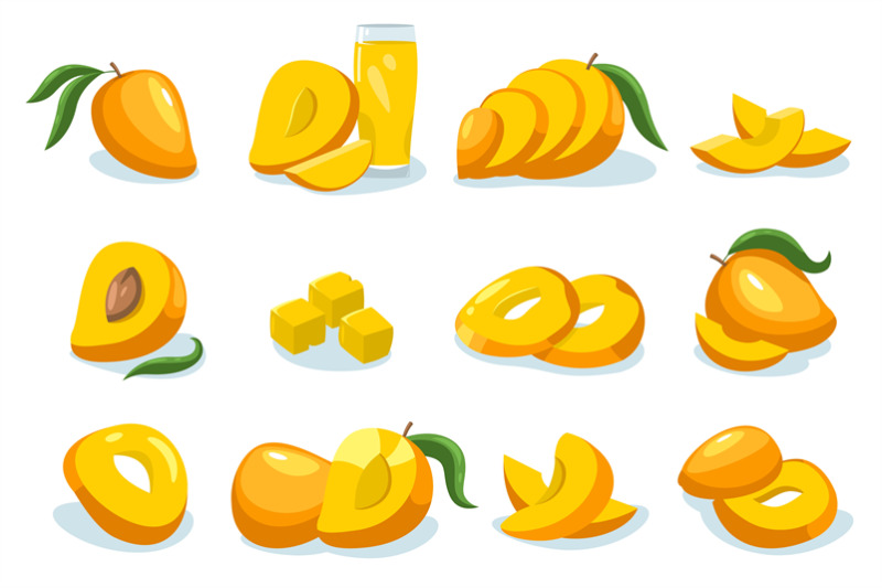 mango-collection-cartoon-whole-ripe-fruit-tropical-sweet-pieces-orga