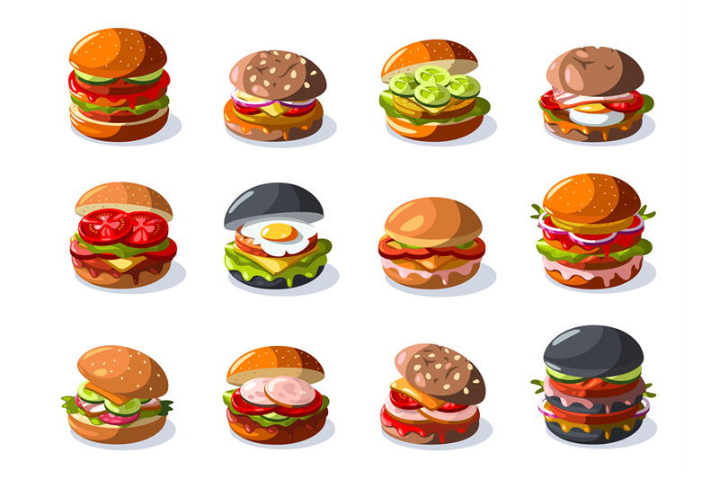 burger-collection-cartoon-raw-beef-sliced-sandwich-with-lettuce-tomat