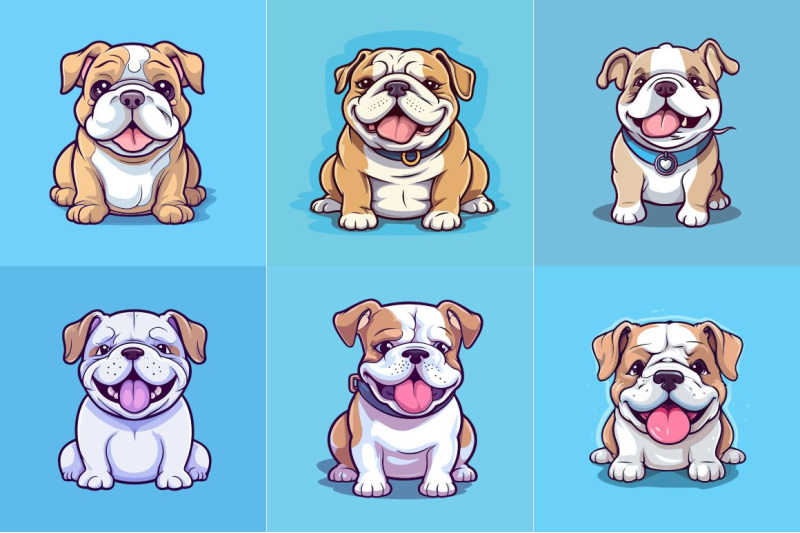 bulldog-cute-cartoon-character