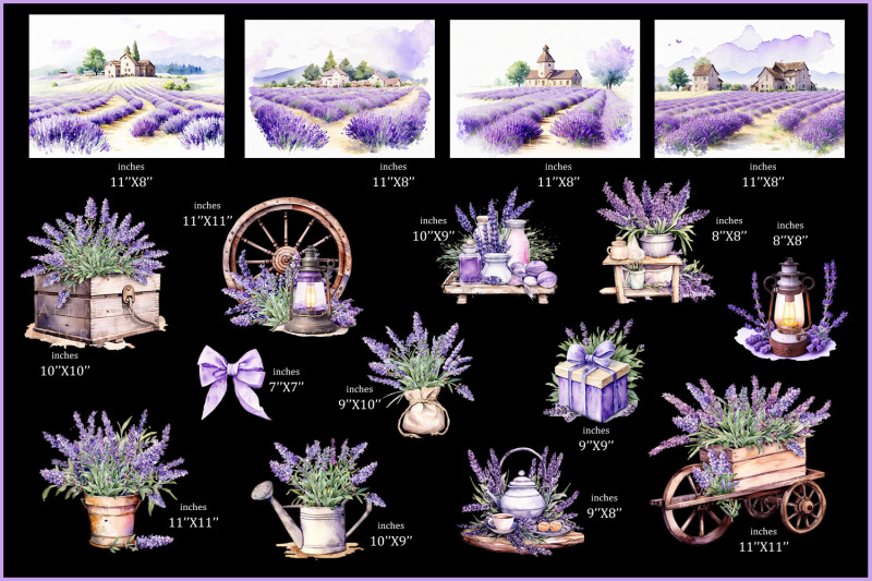 lavender-provence-watercolor-lavender-clipart-lavender-png