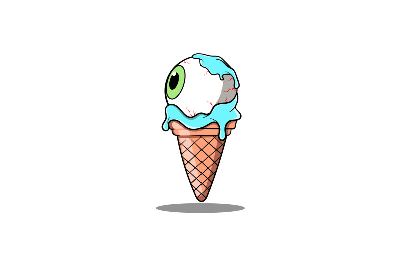 eyeball-ice-cream-logo-abstract-vector-design-template