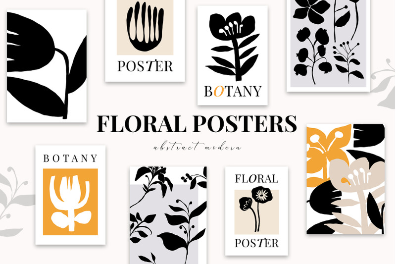 abstract-modern-floral-posters