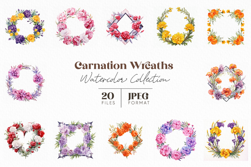 carnation-floral-wreath